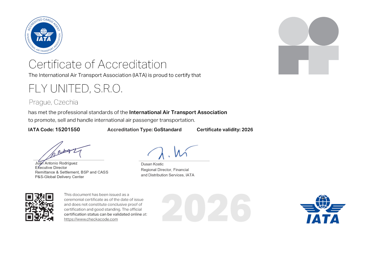 IATA certifikát